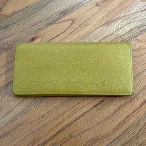 Longchamp chartreuse wallet. Used.